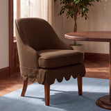 Lola Slipcover Dining Chair Brown