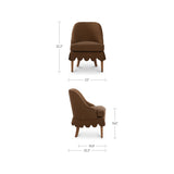 Lola Slipcover Dining Chair Brown