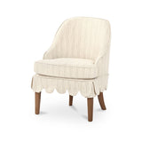 Lola Slipcover Dining Chair Cream Stripe
