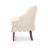 Lola Slipcover Dining Chair Cream Stripe