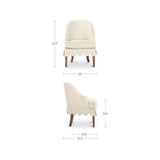 Lola Slipcover Dining Chair Cream Stripe