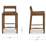 Owing Low Back Counter Stool