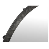 Royce Black Framed Mirror - Hammered Finish