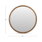 Royce Antique Brass Mirror