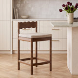 Sai Counter Height Stool Light Brown