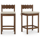 Sai Counter Height Stool Light Brown