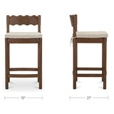 Sai Counter Height Stool Light Brown