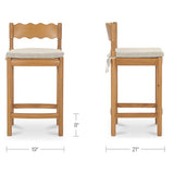 Sai Counter Height Stool Natural Oak