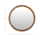 Royce Antique Brass Mirror