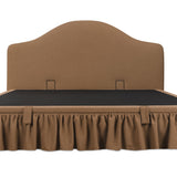 Noelle Upholstered Storage Bed - Light Brown