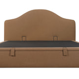 Noelle Upholstered Storage Bed - Light Brown