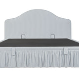 Noelle Upholstered Storage Bed - Blue Micro Stripe