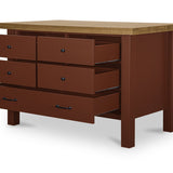 Rosemary Kitchen Island Russet Red
