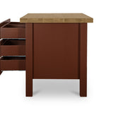 Rosemary Kitchen Island Russet Red