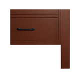 Rosemary Kitchen Island Russet Red