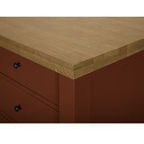 Rosemary Kitchen Island Russet Red