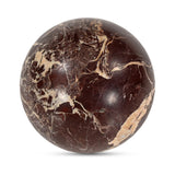 Odessa Sphere Tabletop Accent Red Levanto Marble