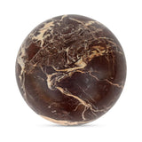 Odessa Sphere Tabletop Accent Red Levanto Marble