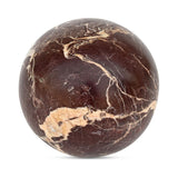 Odessa Sphere Tabletop Accent Red Levanto Marble