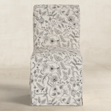 Frances - Slip Cover Dining Chair Aviary Black & Cream