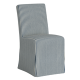 Lindy - Slip Cover Dining Chair with Striped Fabric