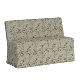 Lindy - Slip Covered Bench Dining Chair with Toile Fabric