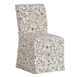Frances - Slip Cover Dining Chair Aviary Black & Cream
