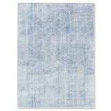 Aura Washable Blue White Area Rug