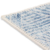 Aura Washable Blue White Area Rug