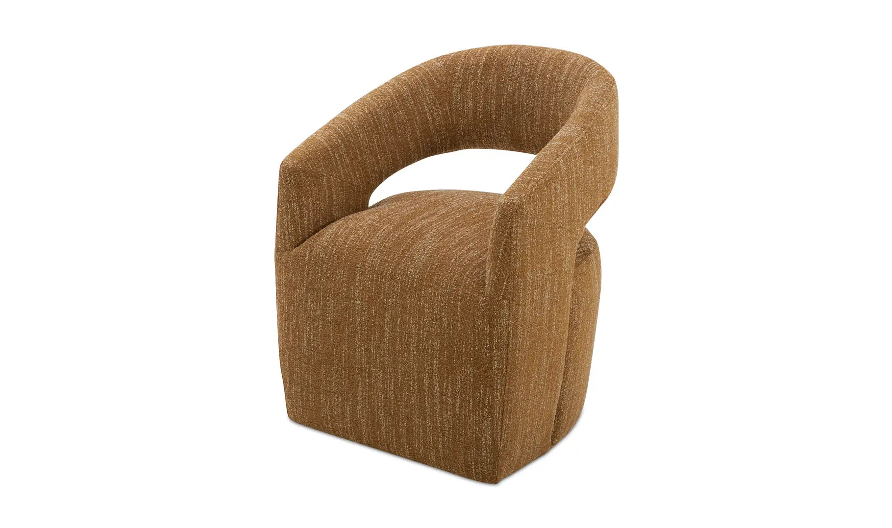 Barrow Dining Leather Chair with Castors