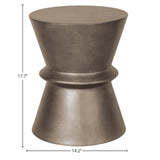Bronze Hourglass Side Table
