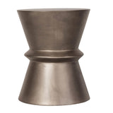 Bronze Hourglass Side Table