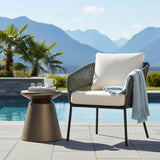 Bronze Mineral Side Table
