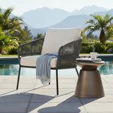 Bronze Mineral Side Table