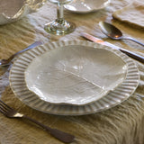 Silvina Fennel White Salad/Dessert Plate - Set of 6