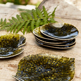 Riviera Forets Hydrangea Leaf Salad & Dessert Plate - Set of 6