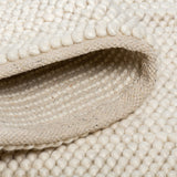 Calabria Hand Made Wool Rug - Cream