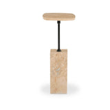 Caro Travertine Accent Table