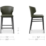 Delaney Counter Height Stool Green