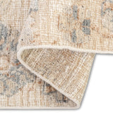 Ethos Hand Knotted Wool Rug Cream Blue