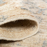 Ethos Hand Knotted Wool Rug Cream Blue