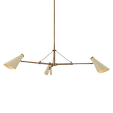 Andersen Chandelier - Patina Brass & Soft Sand