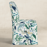 Frances - Slip Cover Dining Chair Peacock Blue