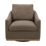 Linden Swivel Chair - Soft Taupe