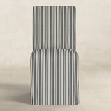 Lindy - Slip Cover Dining Chair with Striped Fabric