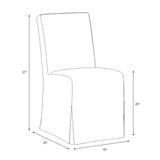 Lindy - Slip Cover Dining Chair with Striped Fabric