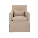 Lydia Outdoor Slipcover Dining Chair Light Brown