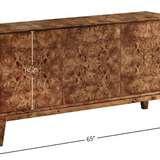 Mappa 3 Door Side Board Dark Burled Wood