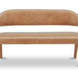 Martens Dining Bench - Brown Leather