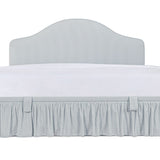 Noelle Upholstered Storage Bed - Blue Micro Stripe